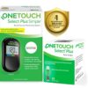 OneTouch Select Plus Simple Glucometer | FREE 10 Strips + 10 Sterile Lancets + 1 Lancing device | Simple, Accurate & Virtually Pain-free Self Blood Sugar Monitor Device