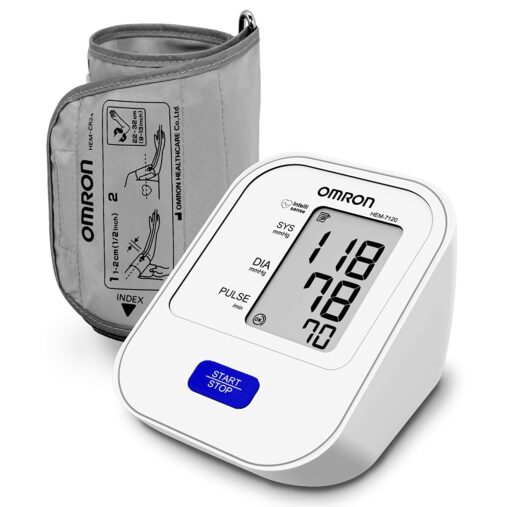 Omron HEM 7120 Fully Automatic Digital Blood Pressure Monitor With Intellisense Technology For Most Accurate Measurement - Arm Circumference (22-32Cm) 