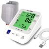 Mievida Mi Heart 101 Fully Automatic Digital Blood Pressure Monitor, Most Accurate BP Checking Machine with Smart 3 Colored Backlight Display of 4.3 Inches, USB Cable, Dual User, and Voice Feature 