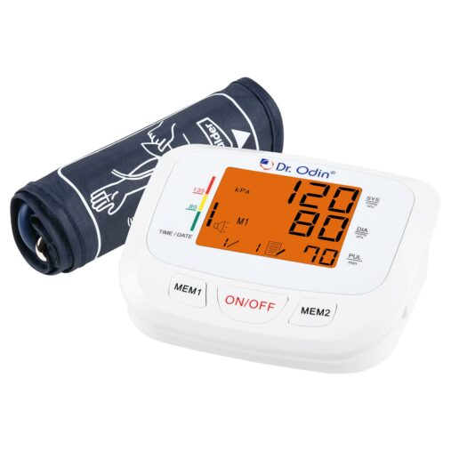 Dr. Odin TSB 602S Fully Automatic Digital Blood Pressure Monitor with Large Cuff BPM Monitor at Home BP Machine for Doctors (White, 1 Year Warranty) 