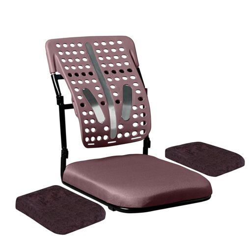 Chair Back Stretching Externo Meditation Upanishad Chair Multi-Level Lumbar Support Stretcher Spinal, Lower and Upper Muscle Pain Relief- Brown, Non toxic