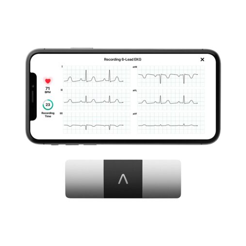 Six-Lead Portable ECG Device - Fast, Accurate, & Safer Alternate to 12-Lead ECG Machine | US FDA Cleared & Clinically Validated Device | Record ECG at Home Safely