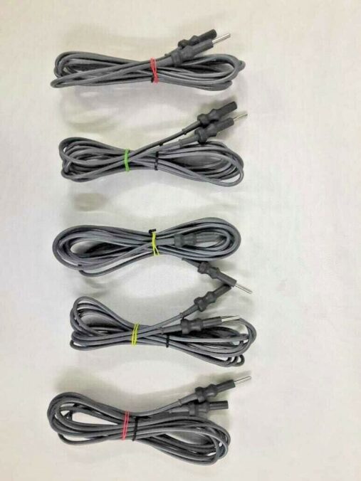 Laparoscopy Monopolar Cable Silicone 5 Pc Reusable Autoclavable