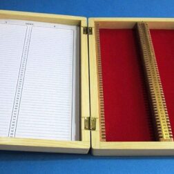 MICROSCOPE SLIDE BOX WOODEN (100 SLIDES)