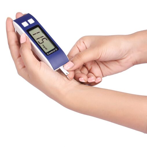 Control D Blue Glucometer Combo with 25 Strips 