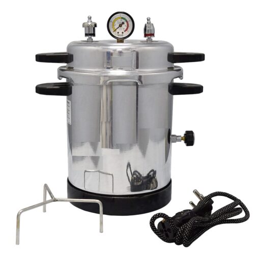 Electric Autoclave Sterilizer Small, Dental Autoclave, Autoclave Machine, Top Loading Autoclave Pressure Cooker type Autoclave - 10 Liter. 