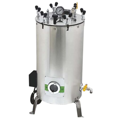 Vertical Autoclave Fully Stainless Steel Double Walled (12"x22" 40 Liters)