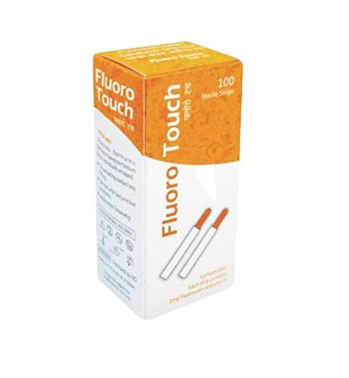 Fluoro Touch (Fluorescein Sodium Ophthalmic Strips)-100 Strips