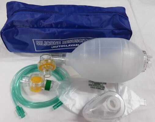 Medical Rebreathing Bag/Ambu Bag for Adult & Kids | Silicone Reusable Oxygen Reservoir Bag for Hospital, Clinic and Home