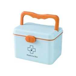 Plastic Medicine Kit, Medicine Storage First Aid Kit, Children'S Medicine Kit, Pet First Aid Kit, Outdoor First Aid Kit (Blue)