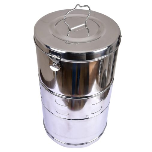 Vertical Dressing Drum/Autoclave Drum 11x18 Heavy Duty Stainless Steel with Crystal Mirror Polish