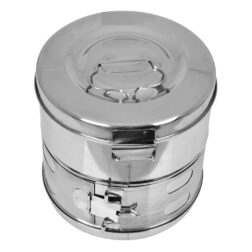 Vertical Dressing Drum/Autoclave Drum 11x18, 9x9 Heavy Duty Stainless Steel with Crystal Mirror Polish