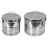 Dressing Drum/Autoclave Drum 11x9 and 9x9 Heavy Duty Stainless steel combo of 2