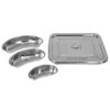 Instrument Tray 12x10, Kidney tray 10,8,6 inch Heavy Duty Stainless Steel