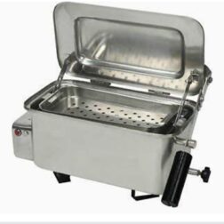 Instrument Sterilizer made of medical grade stainless steel,Automatic tray Lifting system ,Handle on Side with insulated grip Thermostatically_ (20"" Inches)