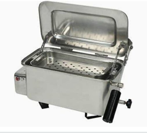 Instrument Sterilizer made of medical grade stainless steel,Automatic tray Lifting system ,Handle on Side with insulated grip Thermostatically_ (20"" Inches)