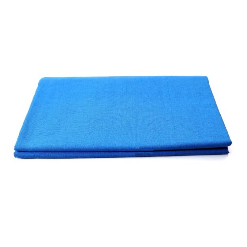 Reusable Cotton Plain Drape Sheet (Size: 36Inch X 36Inch, Colour: Blue)