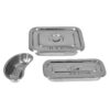 Instrument tray 8x6 and 8x3, kidney tray 6 inch Heavy Duty Stainless Steel