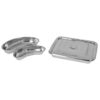 Instrument Tray 12x10, 8x6, 8x3 inch Heavy Duty Stainless Steel