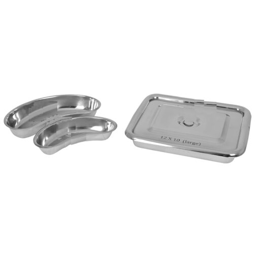 Instrument Tray 12x10, 8x6, 8x3 inch Heavy Duty Stainless Steel