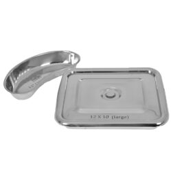 Instrument tray 12x19 kidney tray 12 inch Heavy Duty Stainless Steel