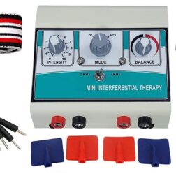 Mini IFT Interferential Therapy for Physiotherapy Electrotherapy Corded Electric Machine, Multicolor