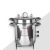 autoclave cooker type 12 * 12 size electric autoclave aluminium mirror finish 24 liter