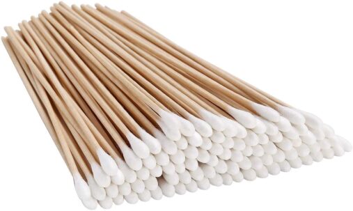 Wooden 6 Inch Sterilized Swab Sticks