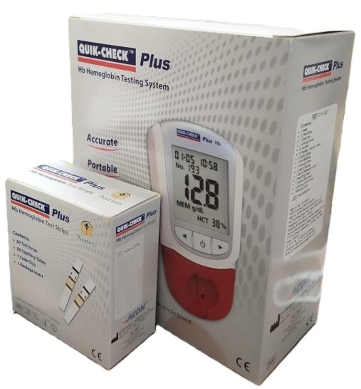 Hb Hemoglobin Testing meter with 10+50 strips