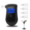 "Professional Gadgets Breath Alcohol Analyzer Reusable Alcohol Tester High Accuracy Alcohol Tester-(Black)"