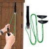 "Pulley With Rope And Door Strap, Easy to Use Exercise Equipment for Frozen Shoulder and Hand/Arm Exercise Material Nylon Plastic Colour Green and Black, Smooth Action Pulley"