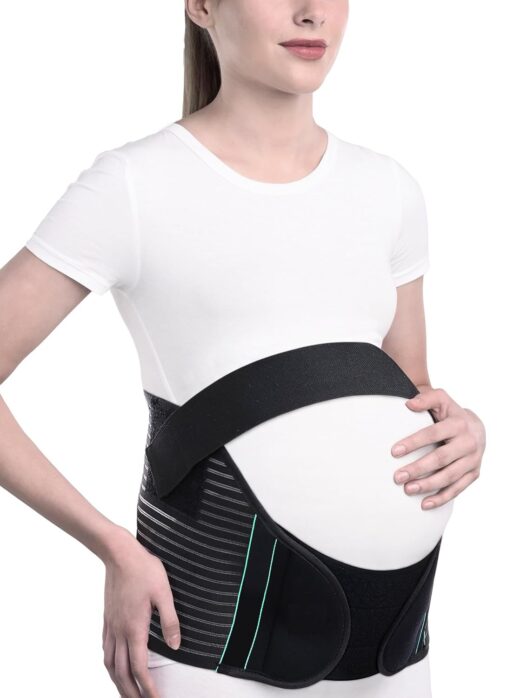 "Pregnancy Support | Maternity Belt for Lower Back Pain Relief & Posture Support | Adjustable, Comfortable Design for Pregnent Women | Pack of 1 (Black )"