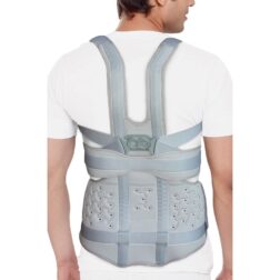 "Brace Urbane Short, for Lower Back Pain Relief & Posture Correction | Short Brace for Daily Comfort for Men & Women | Tailbone Back Posture Corrector, Universal Size (Grey, 1 Unit)"