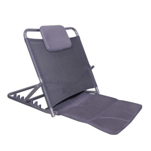 "Bed Back Rest |Back Rest Bed Chair for Comfort & Support | for Reading & Relaxation | Foldable & Portable | Universal Size, 1 Unit (Grey)"