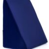 "Wedge Pillow Memory Foam for Back Support, Acid Reflux, Snoring, GERD, Leg Elevation, Pregnancy (Navy Blue, 18L x 17.5W x 11H Inch)"