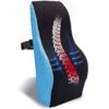 "Orthopaedic Lumbar Support Back Rest for Chair Car/Back Support Pillow for Car, Gaming Chair, PU Foam/Ergonomic Backrest Cushion for Back Pain Improve Posture, Adjustable Straps (Blue)"