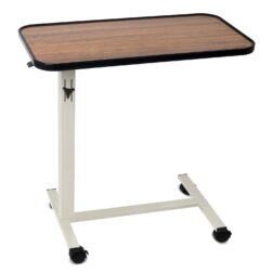 Height Adjustable Multipurpose Table Trolley (Hydraulic - Cherry Wood, Cherry Wood)