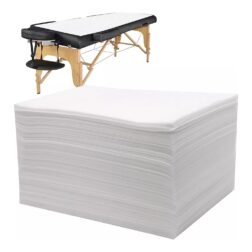 disposable bedsheet for salon, spa, parlor, massage table, travel, hotels (white, 31x72inch, 25 pcs, nonwoven fabric)