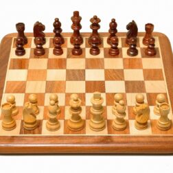 18"" x18"" inch Wooden Chess Board Set with Chessmen King Size 3.75"" Made with Finest Indian Rosewood 32 Pieces and 2 Extra Queens