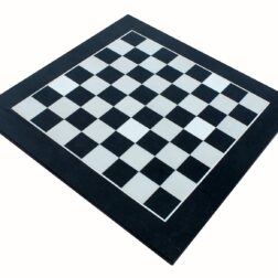 12" X 12" Collectible Black Natural Granite Stone & White Marble Chess Board Without Pieces