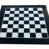 15" X 15" Collectible Black Natural Stone & White Marble Chess Board Without Pieces