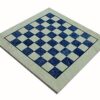 15" X 15 Collectible Chess Game Board Made with Australian Marble, Lapiz Lazuli Without Pieces