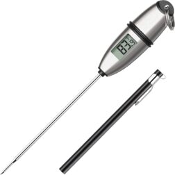 Instant Read Meat Thermometer Digital Cooking Food Thermometer with Super Long Probe for Grill Candy Kitchen BBQ Smoker Oven Oil Milk Yogurt Temperature