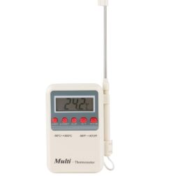 Digital Multi-Stem Thermometer with LCD (White Multicolor)