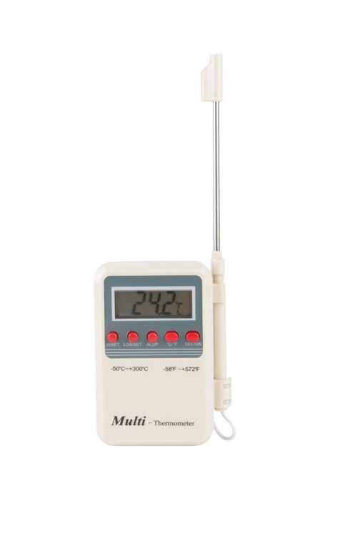 Digital Multi-Stem Thermometer with LCD (White Multicolor)