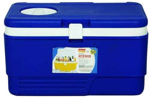 Plastic Insulated Chiller Ice Box 50 Liter with Vent Lid (Blue) - Image 5