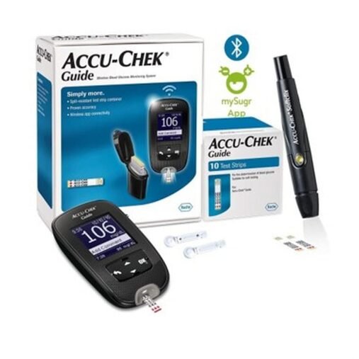 Accu-Chek Guide Glucometer Kit with Bluetooth & 10 Strips - Image 4