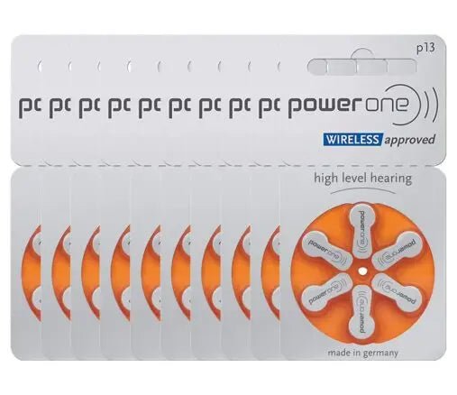 Size 13 Hearing Aid Batteries Zinc Air P13 Pack of 60 - Image 2