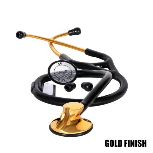 Premium Gold Plated Stethoscope for (Doctors & Students) (Single Head) - Image 2
