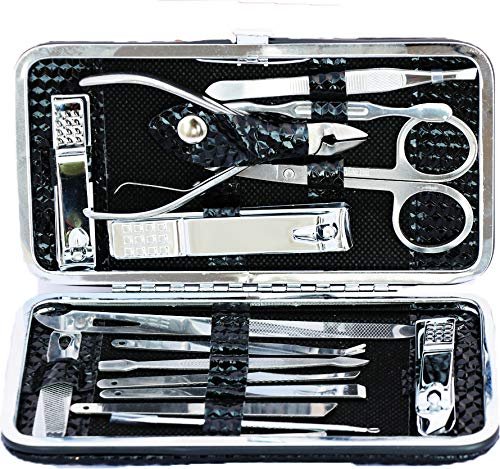 Manicure Pedicure Set Nail Clippers Kit of 16Pcs, Stainless Steel Professional Grooming Kit, Facial & Hand & Foot Beauty Set, Nail Cutter Tools with Luxurious Travel Case - Image 3